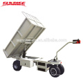 Durable using warehouse equipment electric platform cart with fence